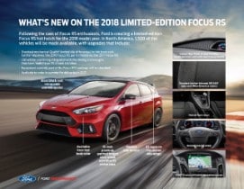 2018 Limited-Edition Focus RS graphic